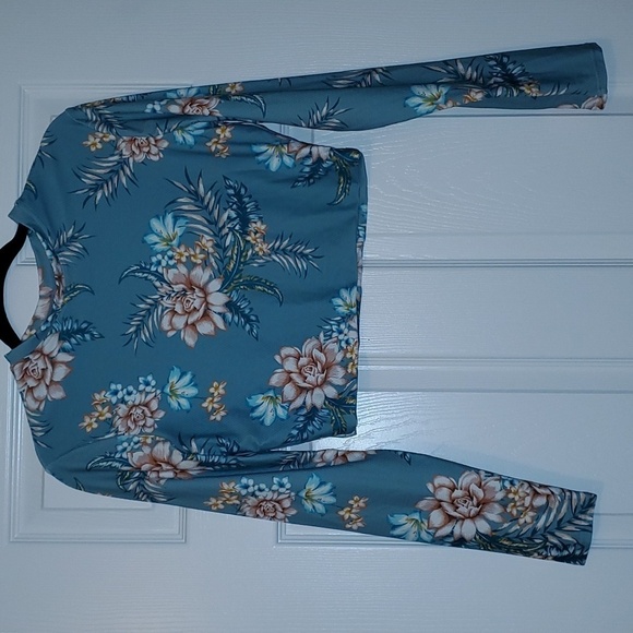 Azura Australia Mexicali Long Sleeve Crop Swim Top Size US 12 - Picture 1 of 8